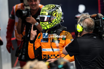 2024-06-22 - NORRIS Lando (gbr), McLaren F1 Team MCL38, portrait during the Formula 1 Aramco Gran Premio de Espana 2024, 10th round of the 2024 Formula One World Championship from June 21 to 23, 2024 on the Circuit de Barcelona-Catalunya, in Montmeló, Spain - F1 - SPANISH GRAND PRIX 2024 - FORMULA 1 - MOTORS