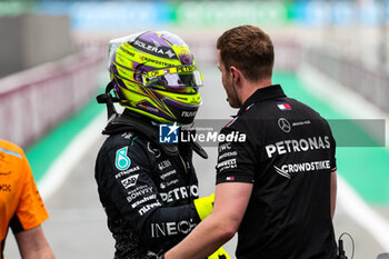 2024-06-22 - HAMILTON Lewis (gbr), Mercedes AMG F1 Team W15, portrait during the Formula 1 Aramco Gran Premio de Espana 2024, 10th round of the 2024 Formula One World Championship from June 21 to 23, 2024 on the Circuit de Barcelona-Catalunya, in Montmeló, Spain - F1 - SPANISH GRAND PRIX 2024 - FORMULA 1 - MOTORS