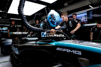 2024-06-22 - RUSSELL George (gbr), Mercedes AMG F1 Team W15, portrait during the Formula 1 Aramco Gran Premio de Espana 2024, 10th round of the 2024 Formula One World Championship from June 21 to 23, 2024 on the Circuit de Barcelona-Catalunya, in Montmeló, Spain - F1 - SPANISH GRAND PRIX 2024 - FORMULA 1 - MOTORS