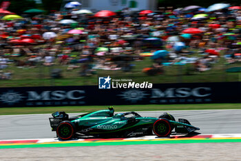 2024-06-22 - 14 ALONSO Fernando (spa), Aston Martin F1 Team AMR24, action during the Formula 1 Aramco Gran Premio de Espana 2024, 10th round of the 2024 Formula One World Championship from June 21 to 23, 2024 on the Circuit de Barcelona-Catalunya, in Montmeló, Spain - F1 - SPANISH GRAND PRIX 2024 - FORMULA 1 - MOTORS