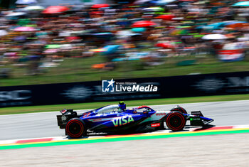 2024-06-22 - 22 TSUNODA Yuki (jap), Visa Cash App RB F1 Team VCARB 01, action during the Formula 1 Aramco Gran Premio de Espana 2024, 10th round of the 2024 Formula One World Championship from June 21 to 23, 2024 on the Circuit de Barcelona-Catalunya, in Montmeló, Spain - F1 - SPANISH GRAND PRIX 2024 - FORMULA 1 - MOTORS