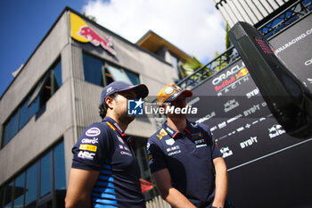 2024-06-22 - PEREZ Sergio (mex), Red Bull Racing RB20, portrait and VERSTAPPEN Max (ned), Red Bull Racing RB20, portrait during the Formula 1 Aramco Gran Premio de Espana 2024, 10th round of the 2024 Formula One World Championship from June 21 to 23, 2024 on the Circuit de Barcelona-Catalunya, in Montmeló, Spain - F1 - SPANISH GRAND PRIX 2024 - FORMULA 1 - MOTORS