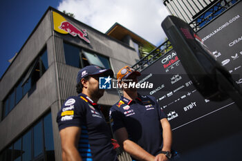 2024-06-22 - PEREZ Sergio (mex), Red Bull Racing RB20, portrait and VERSTAPPEN Max (ned), Red Bull Racing RB20, portrait during the Formula 1 Aramco Gran Premio de Espana 2024, 10th round of the 2024 Formula One World Championship from June 21 to 23, 2024 on the Circuit de Barcelona-Catalunya, in Montmeló, Spain - F1 - SPANISH GRAND PRIX 2024 - FORMULA 1 - MOTORS