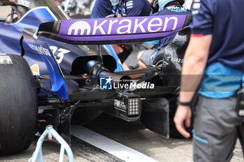 2024-06-28 - Williams Racing FW46, mechanical detail rear wing diffuser aerodynamism, aerodynamic, aerodynamics during the Formula 1 Qatar Airways Austrian Grand Prix 2024, 11th round of the 2024 Formula One World Championship from June 28 to 30, 2024 on the Red Bull Ring, in Spielberg, Austria - F1 - AUSTRIAN GRAND PRIX 2024 - FORMULA 1 - MOTORS