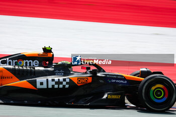 2024-06-28 - 04 NORRIS Lando (gbr), McLaren F1 Team MCL38, action during the Formula 1 Qatar Airways Austrian Grand Prix 2024, 11th round of the 2024 Formula One World Championship from June 28 to 30, 2024 on the Red Bull Ring, in Spielberg, Austria - F1 - AUSTRIAN GRAND PRIX 2024 - FORMULA 1 - MOTORS