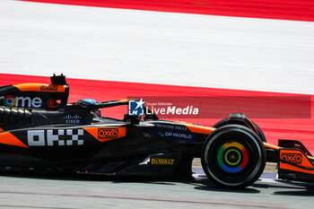 2024-06-28 - 81 PIASTRI Oscar (aus), McLaren F1 Team MCL38, action during the Formula 1 Qatar Airways Austrian Grand Prix 2024, 11th round of the 2024 Formula One World Championship from June 28 to 30, 2024 on the Red Bull Ring, in Spielberg, Austria - F1 - AUSTRIAN GRAND PRIX 2024 - FORMULA 1 - MOTORS