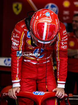 2024-06-28 - LECLERC Charles (mco), Scuderia Ferrari SF-24, portrait during the Formula 1 Qatar Airways Austrian Grand Prix 2024, 11th round of the 2024 Formula One World Championship from June 28 to 30, 2024 on the Red Bull Ring, in Spielberg, Austria - F1 - AUSTRIAN GRAND PRIX 2024 - FORMULA 1 - MOTORS