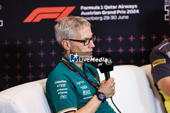 2024-06-28 - KRACK Mike (ger), Team Principal and CEO of Aston Martin F1 Team, portrait press conference during the Formula 1 Qatar Airways Austrian Grand Prix 2024, 11th round of the 2024 Formula One World Championship from June 28 to 30, 2024 on the Red Bull Ring, in Spielberg, Austria - F1 - AUSTRIAN GRAND PRIX 2024 - FORMULA 1 - MOTORS