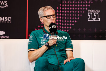 2024-06-28 - KRACK Mike (ger), Team Principal and CEO of Aston Martin F1 Team, portrait press conference during the Formula 1 Qatar Airways Austrian Grand Prix 2024, 11th round of the 2024 Formula One World Championship from June 28 to 30, 2024 on the Red Bull Ring, in Spielberg, Austria - F1 - AUSTRIAN GRAND PRIX 2024 - FORMULA 1 - MOTORS