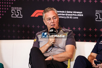 2024-06-28 - ISOLA Mario (ita), Motorsport Racing Manager of Pirelli, portrait press conference during the Formula 1 Qatar Airways Austrian Grand Prix 2024, 11th round of the 2024 Formula One World Championship from June 28 to 30, 2024 on the Red Bull Ring, in Spielberg, Austria - F1 - AUSTRIAN GRAND PRIX 2024 - FORMULA 1 - MOTORS