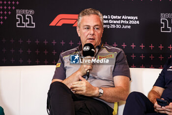 2024-06-28 - ISOLA Mario (ita), Motorsport Racing Manager of Pirelli, portrait press conference during the Formula 1 Qatar Airways Austrian Grand Prix 2024, 11th round of the 2024 Formula One World Championship from June 28 to 30, 2024 on the Red Bull Ring, in Spielberg, Austria - F1 - AUSTRIAN GRAND PRIX 2024 - FORMULA 1 - MOTORS