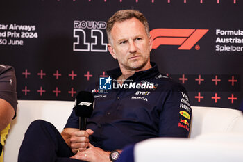 2024-06-28 - HORNER Christian (gbr), Team Principal of Red Bull Racing, portrait during the Formula 1 Qatar Airways Austrian Grand Prix 2024, 11th round of the 2024 Formula One World Championship from June 28 to 30, 2024 on the Red Bull Ring, in Spielberg, Austria - F1 - AUSTRIAN GRAND PRIX 2024 - FORMULA 1 - MOTORS