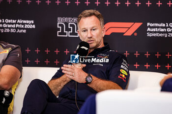 2024-06-28 - HORNER Christian (gbr), Team Principal of Red Bull Racing, portrait press conference during the Formula 1 Qatar Airways Austrian Grand Prix 2024, 11th round of the 2024 Formula One World Championship from June 28 to 30, 2024 on the Red Bull Ring, in Spielberg, Austria - F1 - AUSTRIAN GRAND PRIX 2024 - FORMULA 1 - MOTORS