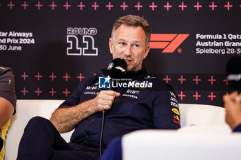 2024-06-28 - HORNER Christian (gbr), Team Principal of Red Bull Racing, portrait press conference during the Formula 1 Qatar Airways Austrian Grand Prix 2024, 11th round of the 2024 Formula One World Championship from June 28 to 30, 2024 on the Red Bull Ring, in Spielberg, Austria - F1 - AUSTRIAN GRAND PRIX 2024 - FORMULA 1 - MOTORS