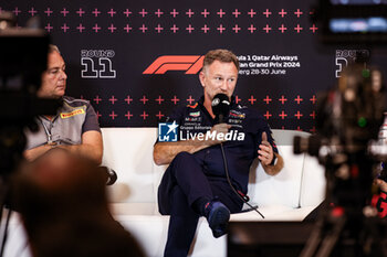 2024-06-28 - HORNER Christian (gbr), Team Principal of Red Bull Racing, portrait press conference during the Formula 1 Qatar Airways Austrian Grand Prix 2024, 11th round of the 2024 Formula One World Championship from June 28 to 30, 2024 on the Red Bull Ring, in Spielberg, Austria - F1 - AUSTRIAN GRAND PRIX 2024 - FORMULA 1 - MOTORS