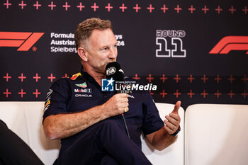 2024-06-28 - HORNER Christian (gbr), Team Principal of Red Bull Racing, portrait press conference during the Formula 1 Qatar Airways Austrian Grand Prix 2024, 11th round of the 2024 Formula One World Championship from June 28 to 30, 2024 on the Red Bull Ring, in Spielberg, Austria - F1 - AUSTRIAN GRAND PRIX 2024 - FORMULA 1 - MOTORS