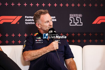 2024-06-28 - HORNER Christian (gbr), Team Principal of Red Bull Racing, portrait press conference during the Formula 1 Qatar Airways Austrian Grand Prix 2024, 11th round of the 2024 Formula One World Championship from June 28 to 30, 2024 on the Red Bull Ring, in Spielberg, Austria - F1 - AUSTRIAN GRAND PRIX 2024 - FORMULA 1 - MOTORS