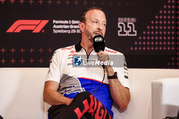 2024-06-28 - BAYER Peter, CEO of Visa Cash App RB F1 Team, portrait press conference during the Formula 1 Qatar Airways Austrian Grand Prix 2024, 11th round of the 2024 Formula One World Championship from June 28 to 30, 2024 on the Red Bull Ring, in Spielberg, Austria - F1 - AUSTRIAN GRAND PRIX 2024 - FORMULA 1 - MOTORS