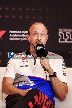 2024-06-28 - BAYER Peter, CEO of Visa Cash App RB F1 Team, portrait press conference during the Formula 1 Qatar Airways Austrian Grand Prix 2024, 11th round of the 2024 Formula One World Championship from June 28 to 30, 2024 on the Red Bull Ring, in Spielberg, Austria - F1 - AUSTRIAN GRAND PRIX 2024 - FORMULA 1 - MOTORS