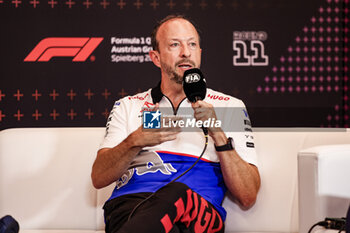 2024-06-28 - BAYER Peter, CEO of Visa Cash App RB F1 Team, portrait press conference during the Formula 1 Qatar Airways Austrian Grand Prix 2024, 11th round of the 2024 Formula One World Championship from June 28 to 30, 2024 on the Red Bull Ring, in Spielberg, Austria - F1 - AUSTRIAN GRAND PRIX 2024 - FORMULA 1 - MOTORS