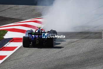 2024-06-28 - 22 TSUNODA Yuki (jap), Visa Cash App RB F1 Team VCARB 01, action crash, accident, during the Formula 1 Qatar Airways Austrian Grand Prix 2024, 11th round of the 2024 Formula One World Championship from June 28 to 30, 2024 on the Red Bull Ring, in Spielberg, Austria - F1 - AUSTRIAN GRAND PRIX 2024 - FORMULA 1 - MOTORS