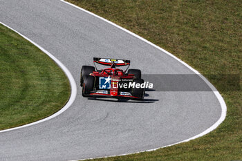 2024-06-28 - 55 SAINZ Carlos (spa), Scuderia Ferrari SF-24, action during the Formula 1 Qatar Airways Austrian Grand Prix 2024, 11th round of the 2024 Formula One World Championship from June 28 to 30, 2024 on the Red Bull Ring, in Spielberg, Austria - F1 - AUSTRIAN GRAND PRIX 2024 - FORMULA 1 - MOTORS