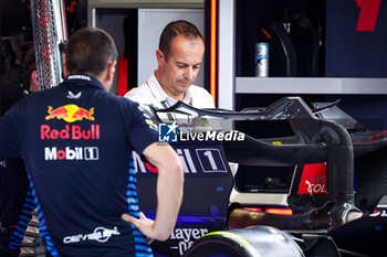 2024-06-28 - FIA scrutineers at Red Bull Racing during the Formula 1 Qatar Airways Austrian Grand Prix 2024, 11th round of the 2024 Formula One World Championship from June 28 to 30, 2024 on the Red Bull Ring, in Spielberg, Austria - F1 - AUSTRIAN GRAND PRIX 2024 - FORMULA 1 - MOTORS