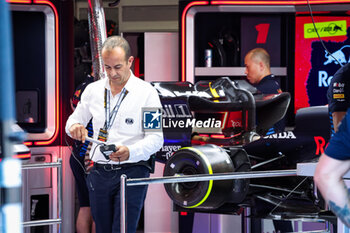 2024-06-28 - FIA scrutineers at Red Bull Racing during the Formula 1 Qatar Airways Austrian Grand Prix 2024, 11th round of the 2024 Formula One World Championship from June 28 to 30, 2024 on the Red Bull Ring, in Spielberg, Austria - F1 - AUSTRIAN GRAND PRIX 2024 - FORMULA 1 - MOTORS