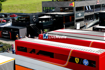 2024-06-28 - Paddock of Red Bull Ring motorhome during the Formula 1 Qatar Airways Austrian Grand Prix 2024, 11th round of the 2024 Formula One World Championship from June 28 to 30, 2024 on the Red Bull Ring, in Spielberg, Austria - F1 - AUSTRIAN GRAND PRIX 2024 - FORMULA 1 - MOTORS