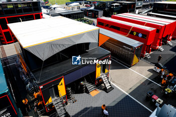 2024-06-28 - Paddock of Red Bull Ring motorhome during the Formula 1 Qatar Airways Austrian Grand Prix 2024, 11th round of the 2024 Formula One World Championship from June 28 to 30, 2024 on the Red Bull Ring, in Spielberg, Austria - F1 - AUSTRIAN GRAND PRIX 2024 - FORMULA 1 - MOTORS