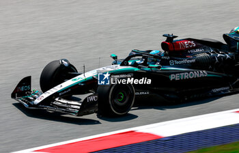 2024-06-28 - 63 RUSSELL George (gbr), Mercedes AMG F1 Team W15, action during the Formula 1 Qatar Airways Austrian Grand Prix 2024, 11th round of the 2024 Formula One World Championship from June 28 to 30, 2024 on the Red Bull Ring, in Spielberg, Austria - F1 - AUSTRIAN GRAND PRIX 2024 - FORMULA 1 - MOTORS