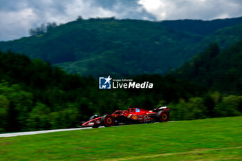 2024-06-28 - 16 LECLERC Charles (mco), Scuderia Ferrari SF-24, action during the Formula 1 Qatar Airways Austrian Grand Prix 2024, 11th round of the 2024 Formula One World Championship from June 28 to 30, 2024 on the Red Bull Ring, in Spielberg, Austria - F1 - AUSTRIAN GRAND PRIX 2024 - FORMULA 1 - MOTORS