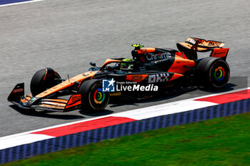 2024-06-28 - 04 NORRIS Lando (gbr), McLaren F1 Team MCL38, action during the Formula 1 Qatar Airways Austrian Grand Prix 2024, 11th round of the 2024 Formula One World Championship from June 28 to 30, 2024 on the Red Bull Ring, in Spielberg, Austria - F1 - AUSTRIAN GRAND PRIX 2024 - FORMULA 1 - MOTORS