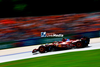 2024-06-28 - 55 SAINZ Carlos (spa), Scuderia Ferrari SF-24, action during the Formula 1 Qatar Airways Austrian Grand Prix 2024, 11th round of the 2024 Formula One World Championship from June 28 to 30, 2024 on the Red Bull Ring, in Spielberg, Austria - F1 - AUSTRIAN GRAND PRIX 2024 - FORMULA 1 - MOTORS