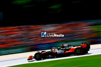 2024-06-28 - 04 NORRIS Lando (gbr), McLaren F1 Team MCL38, action during the Formula 1 Qatar Airways Austrian Grand Prix 2024, 11th round of the 2024 Formula One World Championship from June 28 to 30, 2024 on the Red Bull Ring, in Spielberg, Austria - F1 - AUSTRIAN GRAND PRIX 2024 - FORMULA 1 - MOTORS