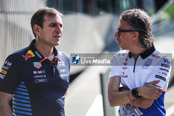 2024-06-29 - WACHE Pierre (fra), Technical Director of Red Bull Racing, portrait MEKIES Laurent (fra), Team Principal of Visa Cash App RB F1 Team, portrait during the Formula 1 Qatar Airways Austrian Grand Prix 2024, 11th round of the 2024 Formula One World Championship from June 28 to 30, 2024 on the Red Bull Ring, in Spielberg, Austria - F1 - AUSTRIAN GRAND PRIX 2024 - FORMULA 1 - MOTORS