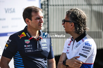 2024-06-29 - WACHE Pierre (fra), Technical Director of Red Bull Racing, portrait MEKIES Laurent (fra), Team Principal of Visa Cash App RB F1 Team, portrait during the Formula 1 Qatar Airways Austrian Grand Prix 2024, 11th round of the 2024 Formula One World Championship from June 28 to 30, 2024 on the Red Bull Ring, in Spielberg, Austria - F1 - AUSTRIAN GRAND PRIX 2024 - FORMULA 1 - MOTORS