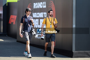 2024-06-29 - The super stars DPPI photographers, Antonin Gooden (left) and Florent Vincent (right) portrait during the Formula 1 Qatar Airways Austrian Grand Prix 2024, 11th round of the 2024 Formula One World Championship from June 28 to 30, 2024 on the Red Bull Ring, in Spielberg, Austria - F1 - AUSTRIAN GRAND PRIX 2024 - FORMULA 1 - MOTORS