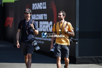 2024-06-29 - The super stars DPPI photographers, Antonin Gooden (left) and Florent Vincent (right) portrait during the Formula 1 Qatar Airways Austrian Grand Prix 2024, 11th round of the 2024 Formula One World Championship from June 28 to 30, 2024 on the Red Bull Ring, in Spielberg, Austria - F1 - AUSTRIAN GRAND PRIX 2024 - FORMULA 1 - MOTORS