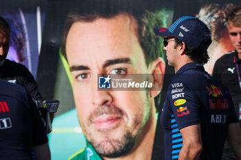 2024-06-29 - PEREZ Sergio (mex), Red Bull Racing RB20, ALONSO Fernando (spa), Aston Martin F1 Team AMR24, portrait during the Formula 1 Qatar Airways Austrian Grand Prix 2024, 11th round of the 2024 Formula One World Championship from June 28 to 30, 2024 on the Red Bull Ring, in Spielberg, Austria - F1 - AUSTRIAN GRAND PRIX 2024 - FORMULA 1 - MOTORS