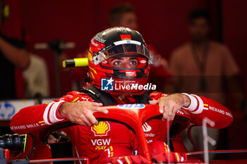 2024-06-29 - SAINZ Carlos (spa), Scuderia Ferrari SF-24, portrait during the Formula 1 Qatar Airways Austrian Grand Prix 2024, 11th round of the 2024 Formula One World Championship from June 28 to 30, 2024 on the Red Bull Ring, in Spielberg, Austria - F1 - AUSTRIAN GRAND PRIX 2024 - FORMULA 1 - MOTORS