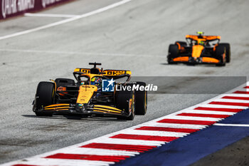 2024-06-29 - 81 PIASTRI Oscar (aus), McLaren F1 Team MCL38, action 04 NORRIS Lando (gbr), McLaren F1 Team MCL38, action during the Formula 1 Qatar Airways Austrian Grand Prix 2024, 11th round of the 2024 Formula One World Championship from June 28 to 30, 2024 on the Red Bull Ring, in Spielberg, Austria - F1 - AUSTRIAN GRAND PRIX 2024 - FORMULA 1 - MOTORS