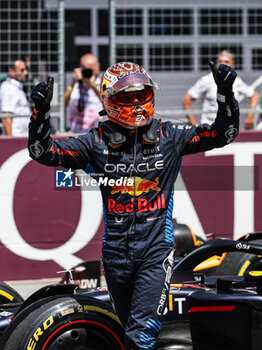 2024-06-29 - VERSTAPPEN Max (ned), Red Bull Racing RB20, portrait celebrates sprint race victory during the Formula 1 Qatar Airways Austrian Grand Prix 2024, 11th round of the 2024 Formula One World Championship from June 28 to 30, 2024 on the Red Bull Ring, in Spielberg, Austria - F1 - AUSTRIAN GRAND PRIX 2024 - FORMULA 1 - MOTORS