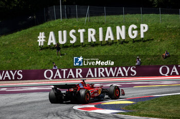 2024-06-29 - 16 LECLERC Charles (mco), Scuderia Ferrari SF-24, action during the Formula 1 Qatar Airways Austrian Grand Prix 2024, 11th round of the 2024 Formula One World Championship from June 28 to 30, 2024 on the Red Bull Ring, in Spielberg, Austria - F1 - AUSTRIAN GRAND PRIX 2024 - FORMULA 1 - MOTORS