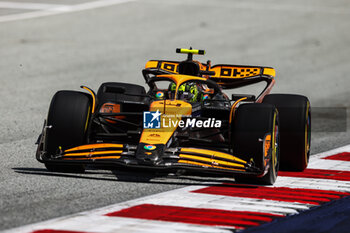 2024-06-29 - 04 NORRIS Lando (gbr), McLaren F1 Team MCL38, action during the Formula 1 Qatar Airways Austrian Grand Prix 2024, 11th round of the 2024 Formula One World Championship from June 28 to 30, 2024 on the Red Bull Ring, in Spielberg, Austria - F1 - AUSTRIAN GRAND PRIX 2024 - FORMULA 1 - MOTORS