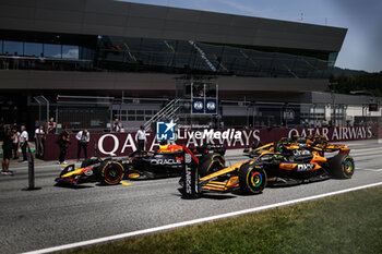 2024-06-29 - VERSTAPPEN Max (ned), Red Bull Racing RB20, portrait NORR PIASTRI Oscar (aus), McLaren F1 Team MCL38, portrait during the Formula 1 Qatar Airways Austrian Grand Prix 2024, 11th round of the 2024 Formula One World Championship from June 28 to 30, 2024 on the Red Bull Ring, in Spielberg, Austria - F1 - AUSTRIAN GRAND PRIX 2024 - FORMULA 1 - MOTORS