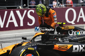 2024-06-29 - NORRIS Lando (gbr), McLaren F1 Team MCL38, portrait during the Formula 1 Qatar Airways Austrian Grand Prix 2024, 11th round of the 2024 Formula One World Championship from June 28 to 30, 2024 on the Red Bull Ring, in Spielberg, Austria - F1 - AUSTRIAN GRAND PRIX 2024 - FORMULA 1 - MOTORS