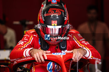 2024-06-29 - SAINZ Carlos (spa), Scuderia Ferrari SF-24, portrait during the Formula 1 Qatar Airways Austrian Grand Prix 2024, 11th round of the 2024 Formula One World Championship from June 28 to 30, 2024 on the Red Bull Ring, in Spielberg, Austria - F1 - AUSTRIAN GRAND PRIX 2024 - FORMULA 1 - MOTORS