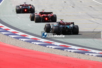 2024-06-29 - 44 HAMILTON Lewis (gbr), Mercedes AMG F1 Team W15, action 63 RUSSELL George (gbr), Mercedes AMG F1 Team W15, action 55 SAINZ Carlos (spa), Scuderia Ferrari SF-24, action during the Formula 1 Qatar Airways Austrian Grand Prix 2024, 11th round of the 2024 Formula One World Championship from June 28 to 30, 2024 on the Red Bull Ring, in Spielberg, Austria - F1 - AUSTRIAN GRAND PRIX 2024 - FORMULA 1 - MOTORS