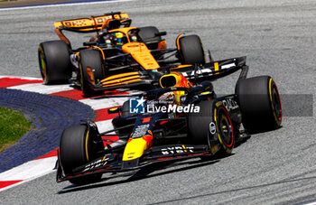 2024-06-29 - 01 VERSTAPPEN Max (nld), Red Bull Racing RB20, action 81 PIASTRI Oscar (aus), McLaren F1 Team MCL38, action during the Formula 1 Qatar Airways Austrian Grand Prix 2024, 11th round of the 2024 Formula One World Championship from June 28 to 30, 2024 on the Red Bull Ring, in Spielberg, Austria - F1 - AUSTRIAN GRAND PRIX 2024 - FORMULA 1 - MOTORS